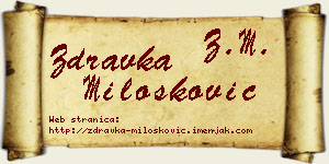 Zdravka Milošković vizit kartica